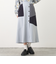 アシンメトリーバイカラースカート