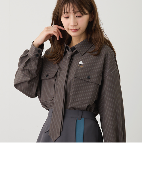 アニマル刺繍ビッグシャツ｜ニコルの通販｜&mall（アンドモール