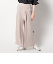 アシンメトリー サイドプリーツパンツ