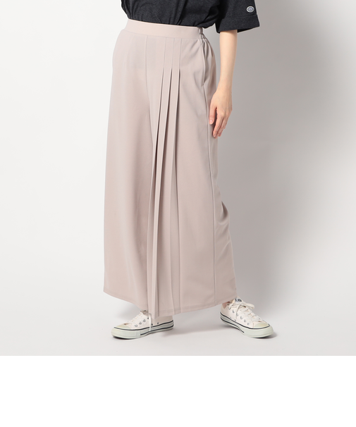 アシンメトリー サイドプリーツパンツ