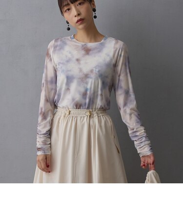 ぼかし柄シアーTEE