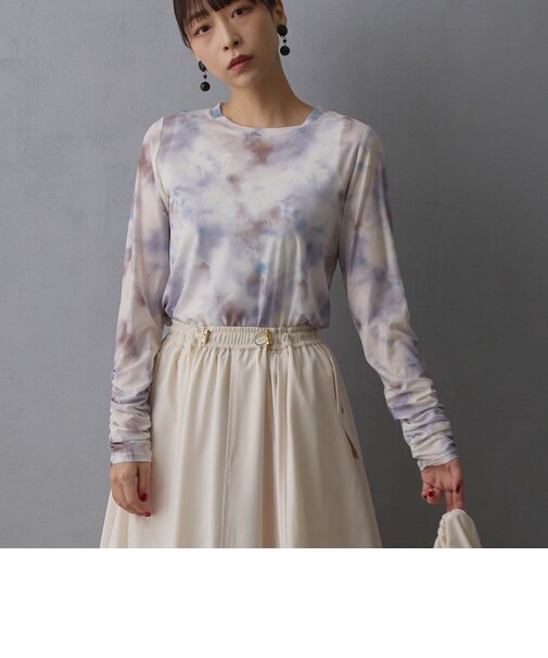 ぼかし柄シアーTEE