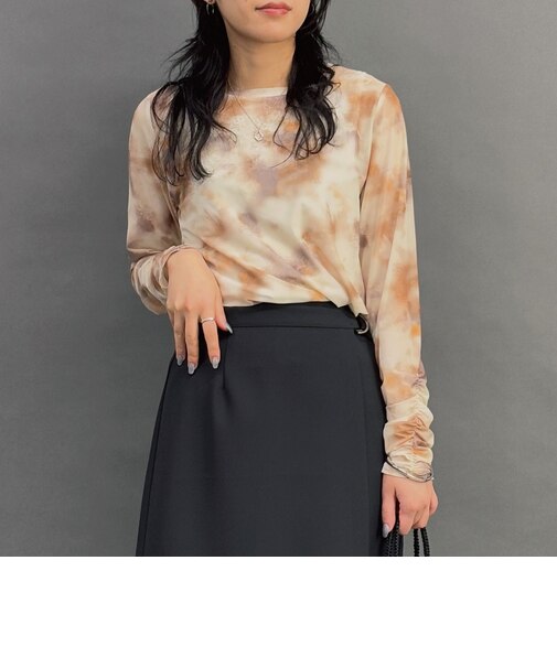 ぼかし柄シアーTEE