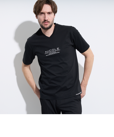 激シルケットVネック半袖Ｔシャツ