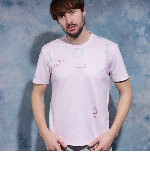 WEB限定】総柄ロゴプリント半袖Tシャツ｜ニコルの通販｜&mall