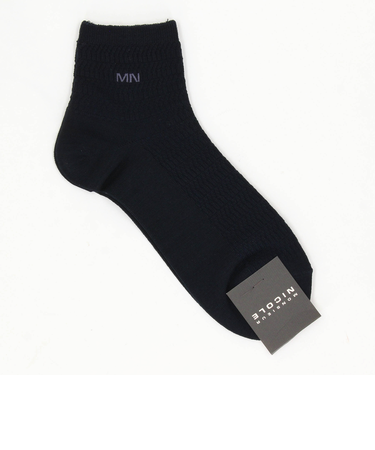 リンクス柄 ショートクルーソックス