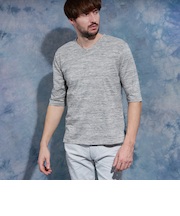 メランジスムース５分袖Tシャツ