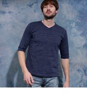 メランジスムース５分袖Tシャツ