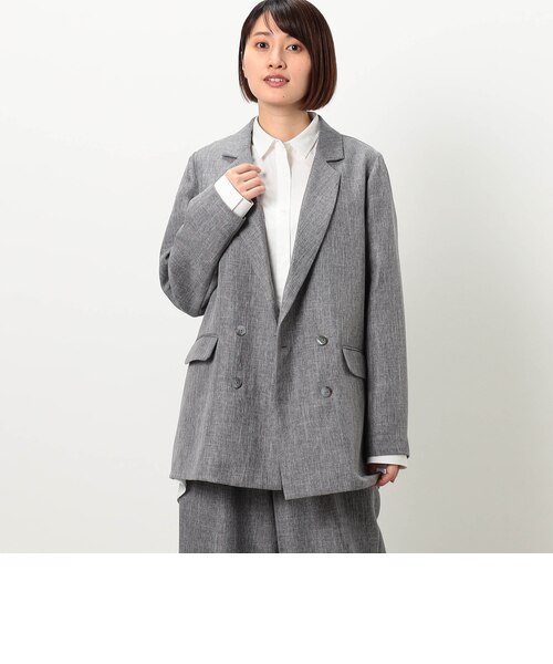 麻調ダブルジャケット｜ニコルの通販｜&mall（アンドモール）三井