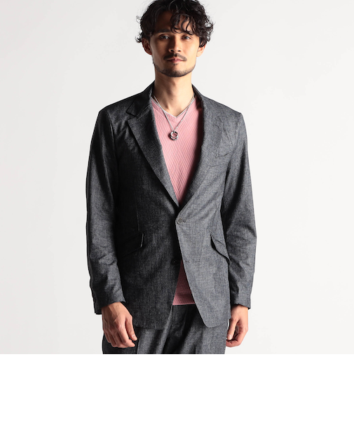 ブライトシャンブレー ２Ｂジャケット