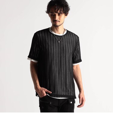 ラッセルレースアンサンブルTシャツ