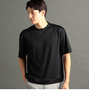 メランジジャカード リラックスフィット クルーネックTシャツ