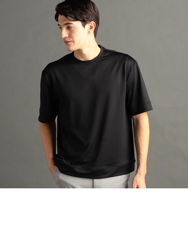 メランジジャカード リラックスフィット クルーネックTシャツ