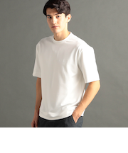 メランジジャカード リラックスフィット クルーネックTシャツ