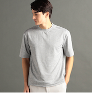 メランジジャカード リラックスフィット クルーネックTシャツ