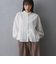 アシンメトリ―プリーツシャツ