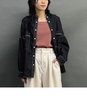 テンセル混デニムシャツ