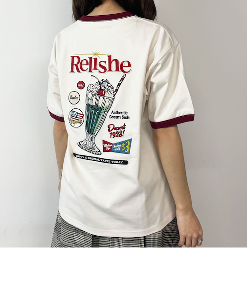 クリームソーダ刺繍Tシャツ