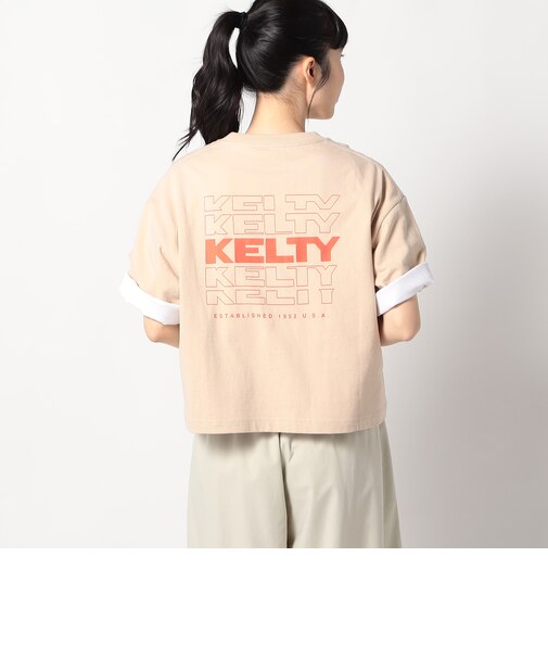 【KELTY別注】バックタイポロゴクロップドTシャツ