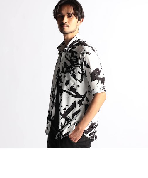 アラカルトプリント ＢＤスタンドシャツ