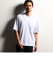 【RIELABO】シルク混ストレッチスムースＴシャツ