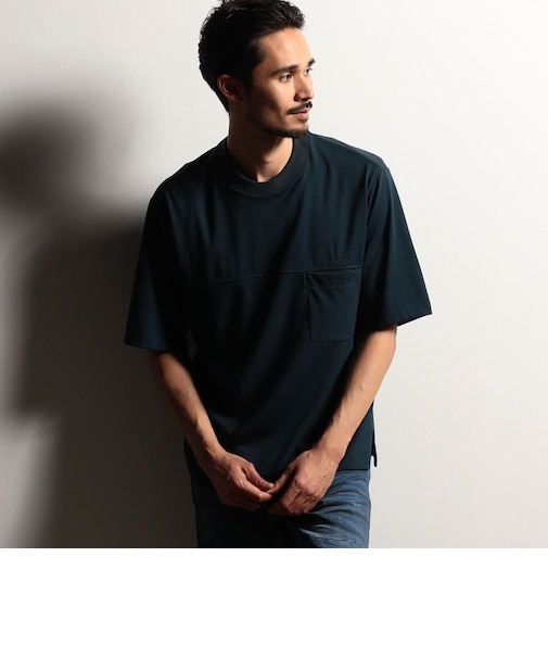 【RIELABO】シルク混ストレッチスムースＴシャツ
