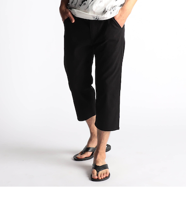 ガムストランダムヘリンボン　クロップドパンツ