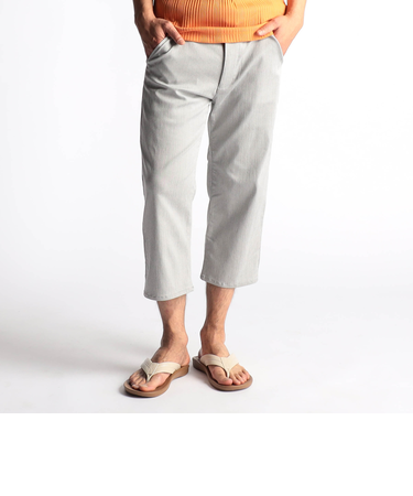 ガムストランダムヘリンボン クロップドパンツ