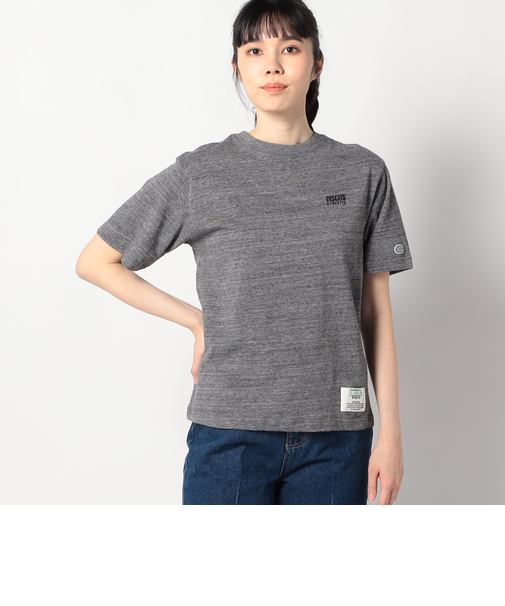 【DISCUS別注】パウダーブリーチ加工　バックプリントTシャツ