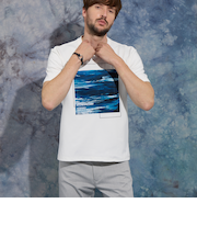 アラカルトグラフィックプリント半袖Tシャツ
