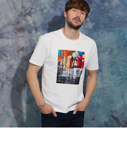 アラカルトグラフィックプリント半袖Tシャツ