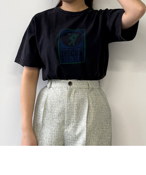 【DISCUS】ヴィンテージプリントTシャツ