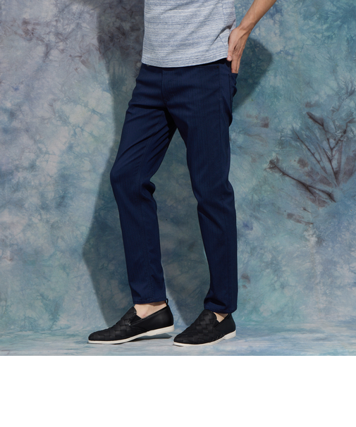 ライトオンスヘリンボンハイストレッチパンツ