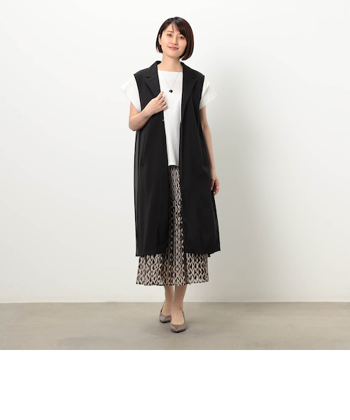 フリンジミックスツイード ショートジレ｜エポカの通販｜&mall（アンド