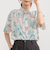 リボン付き柄ブラウス