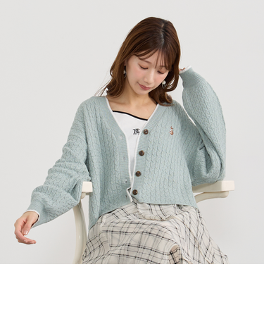 ラインケーブルカーディガン