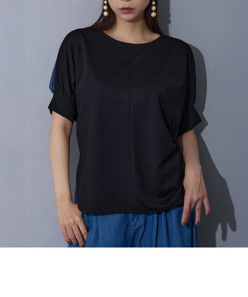 異素材切り替えTEE