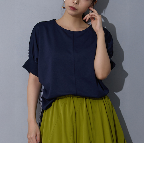 異素材切り替えTEE