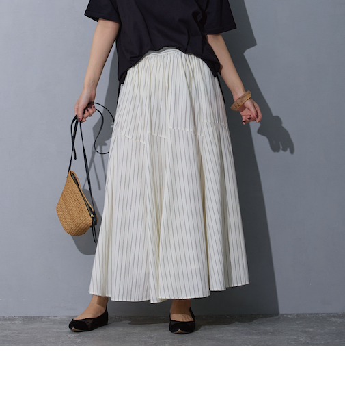 ストライプスカート