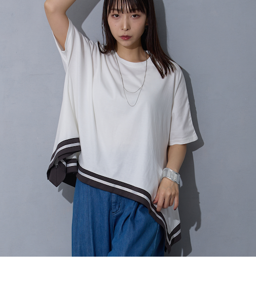 ハンカチヘムTシャツ