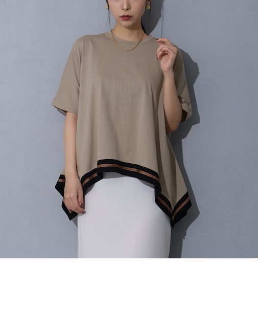 ハンカチヘムTシャツ