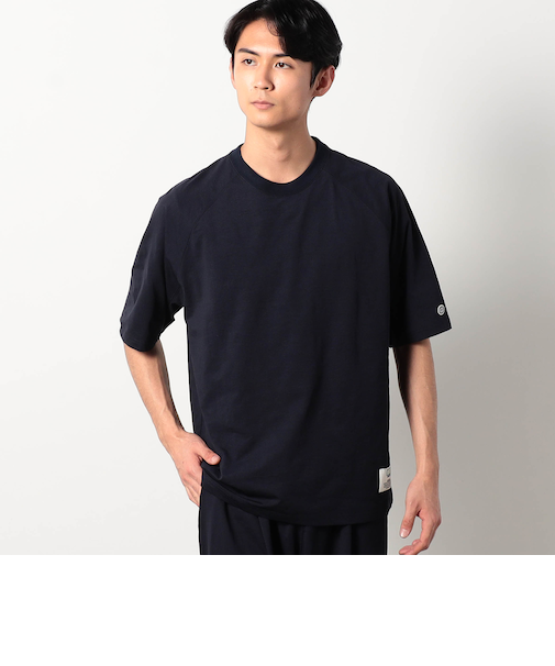 【DISCUS別注】ドットメッシュラグランTシャツ