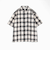 [シャツ+Tシャツ　セットアイテム]アンサンブルパナマオンブレチェック半袖シャツ