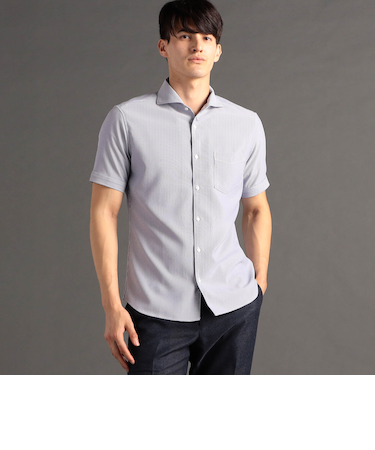 サッカーストライプ ドレスシャツ