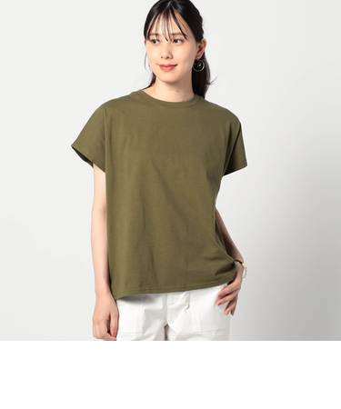 ワンポイント刺繍 ドルマンTシャツ