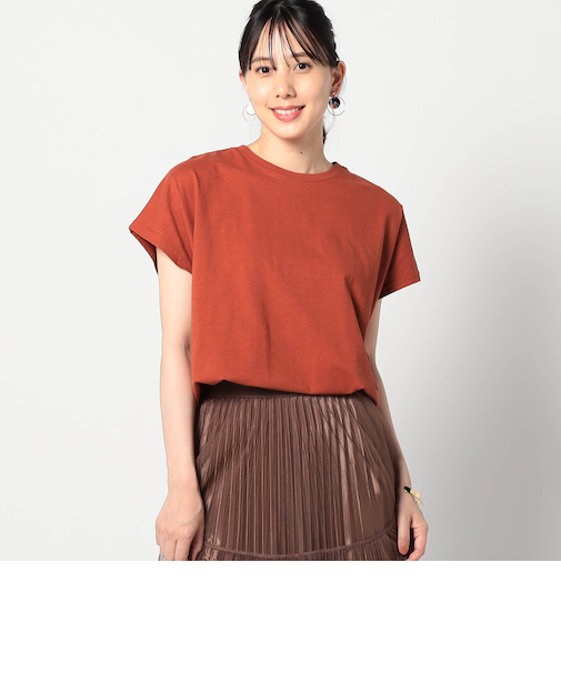ワンポイント刺繍 ドルマンTシャツ