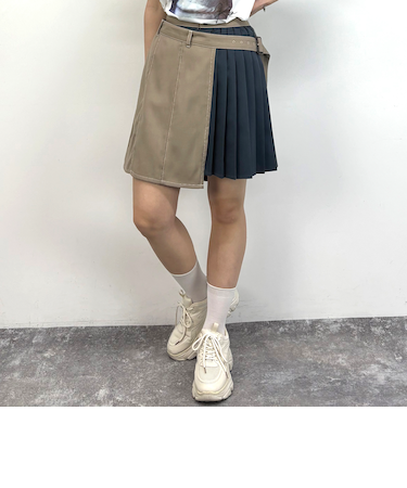 ラッププリーツスカート