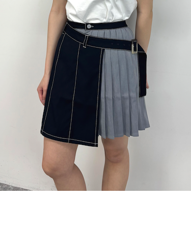 ラッププリーツスカート