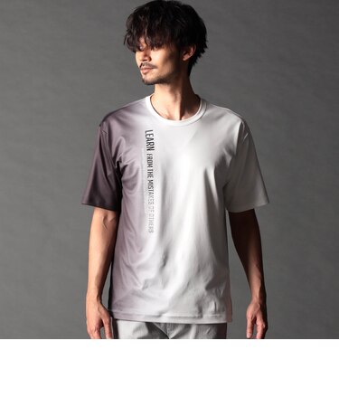 ストレッチポンチ 縦ロゴグラデーションTシャツ