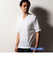 【RIELABO】デザインVネックカットソー
